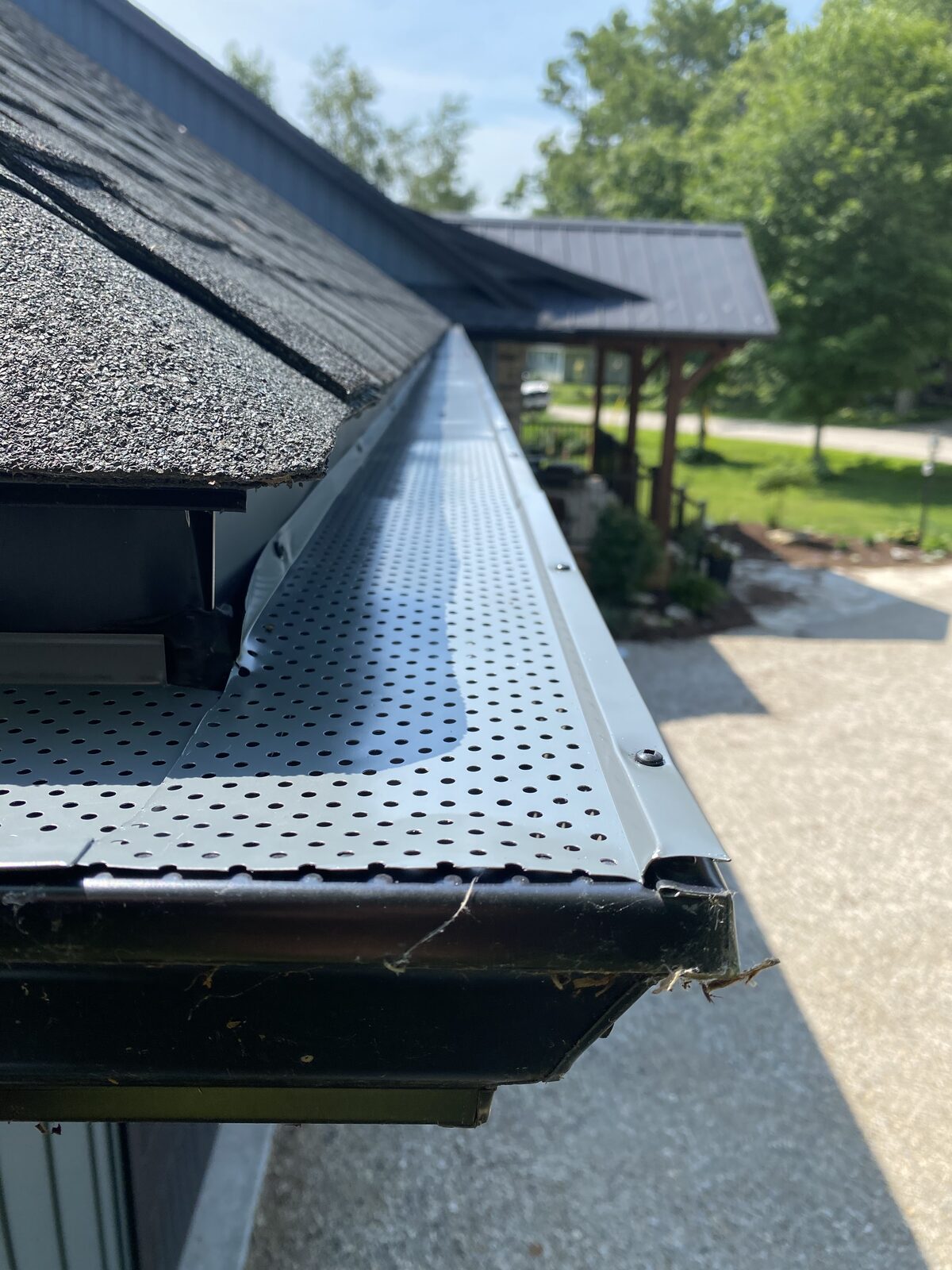 Gutter guard installation on a Guelph home