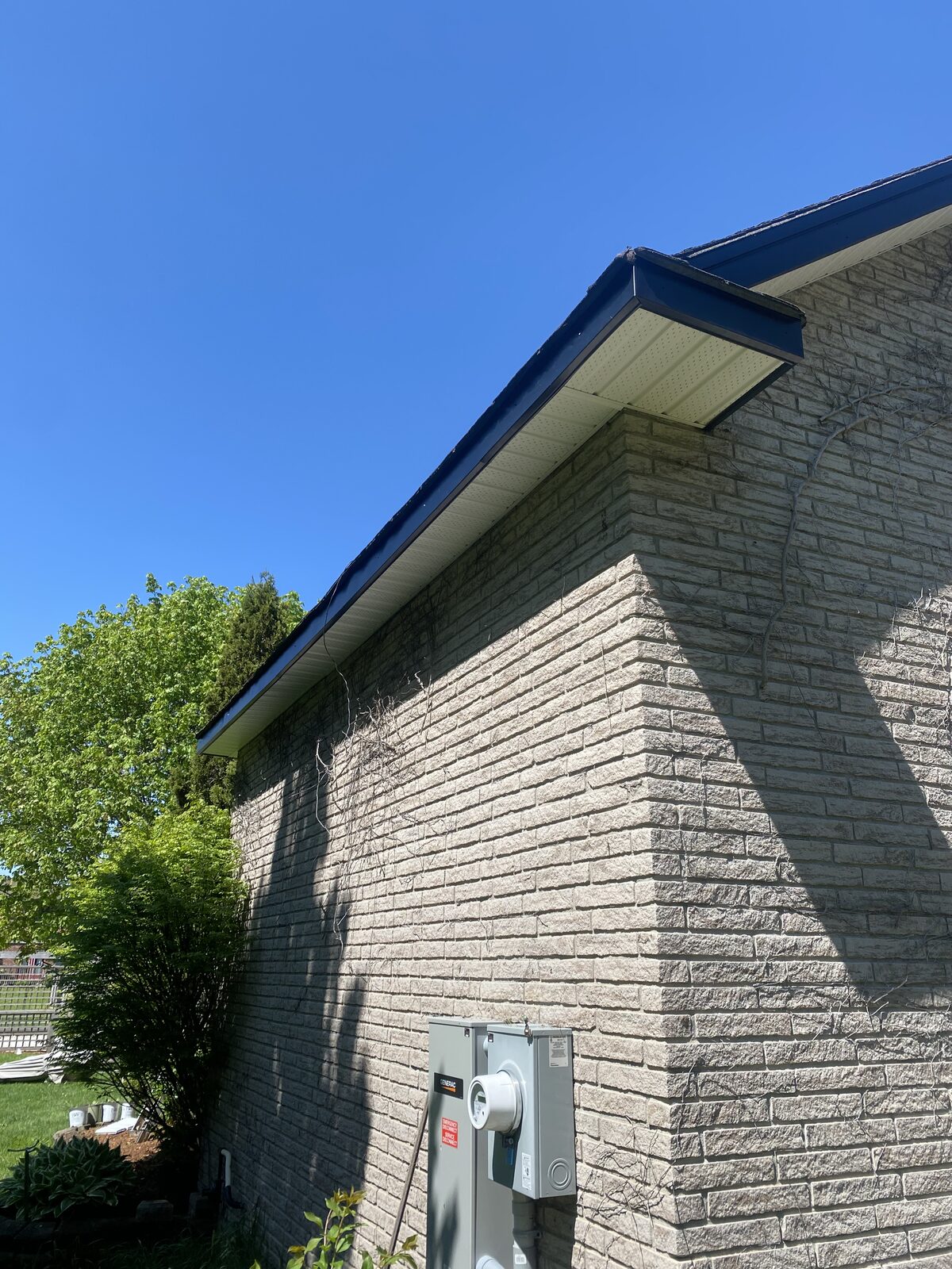 Repaired eavestrough after fix, Guelph
